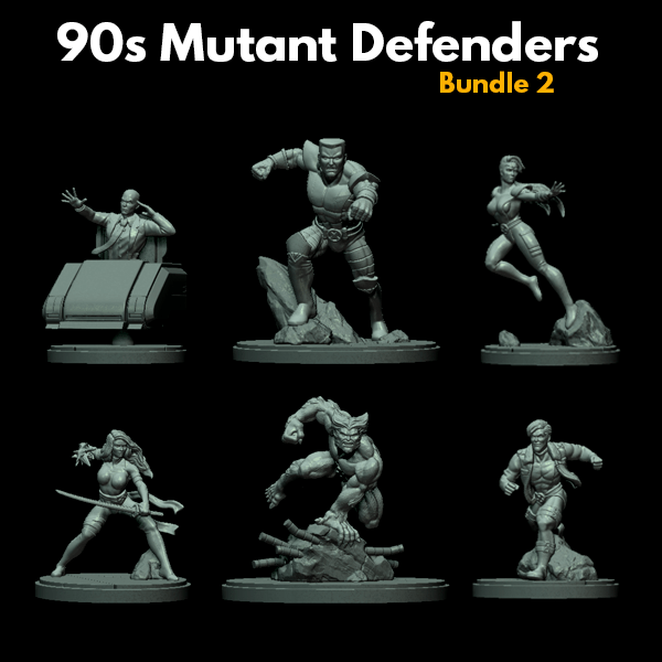 90s Mutant 2 Miniatures | Heroes | Sci-Fi Miniature | C27 Studio