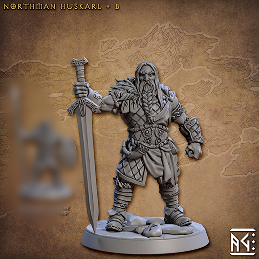 Norseman Huskarl B | Skutagaard Northmen Saga | Fantasy Miniature | Artisan Guild