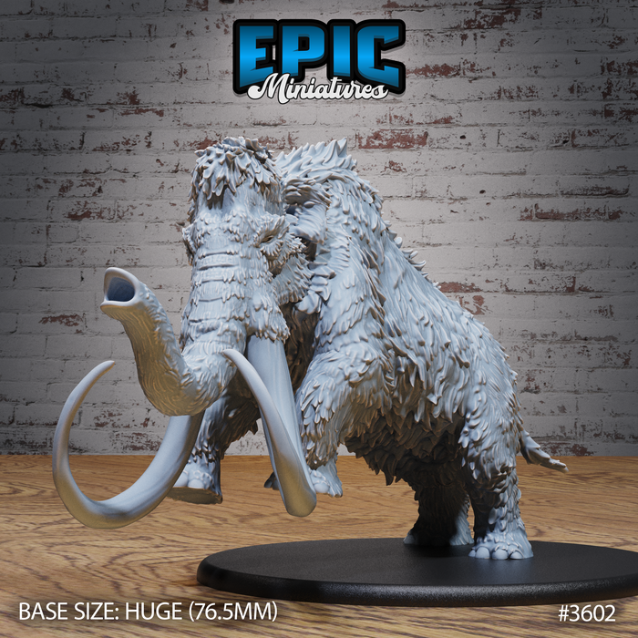 Mammoth Attacking | Ice Age Madness | Fantasy Miniature | Epic Miniatures