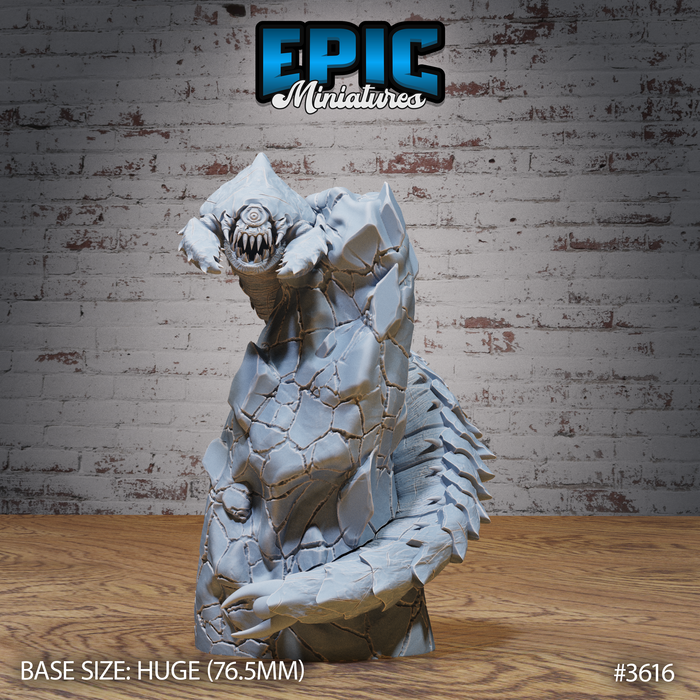 Frost Worm Climbing | Ice Age Madness | Fantasy Miniature | Epic Miniatures