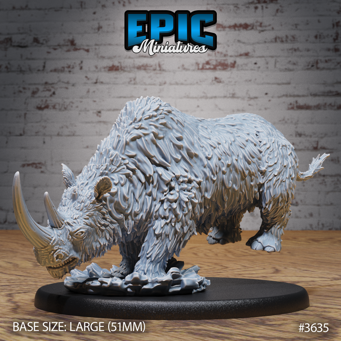 Wolly Rhino Stomp | Ice Age Madness | Fantasy Miniature | Epic Miniatures