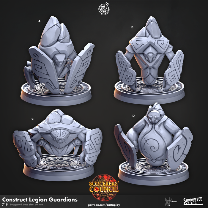 Construct Legion Guardians | Sorcerers Council | Fantasy Miniature | Cast n Play