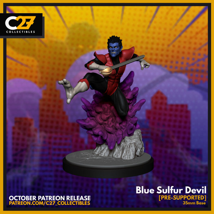 Blue Sulfur Devil | Heroes | Sci-Fi Miniature | C27 Studio