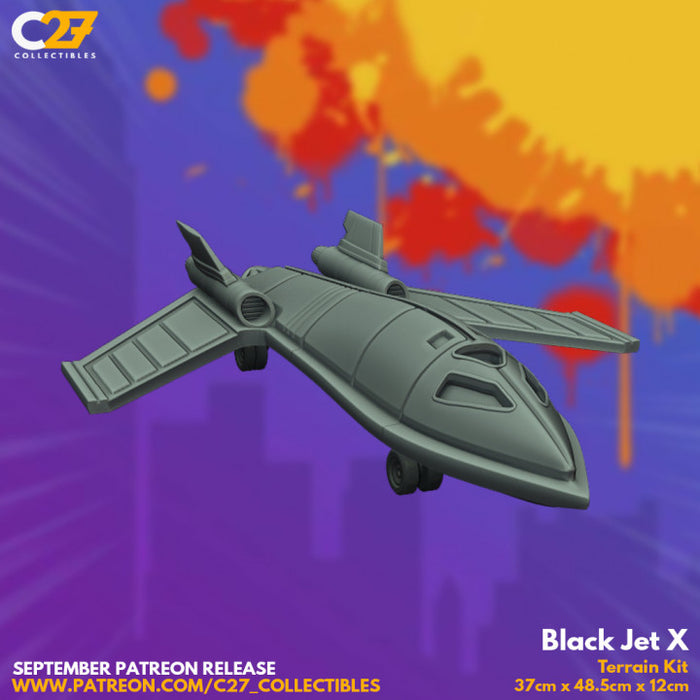 Black Jet X | Terrain | Sci-Fi Miniature | C27 Studio
