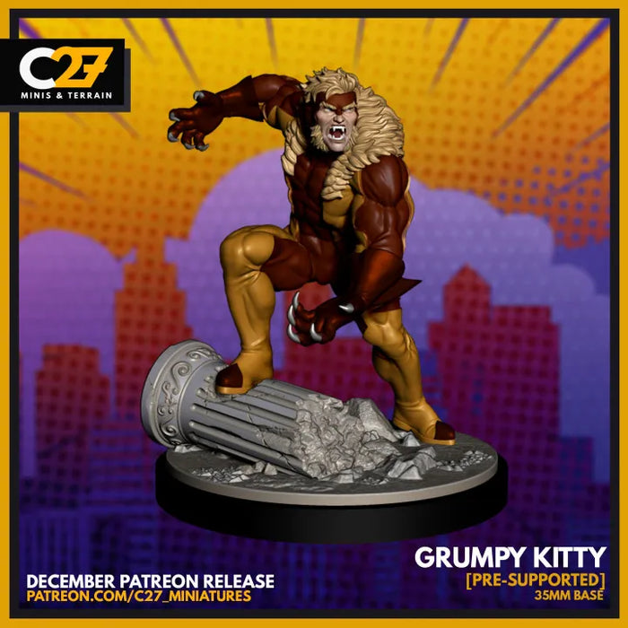 Grumpy Kitten | Heroes | Sci-Fi Miniature | C27 Studio