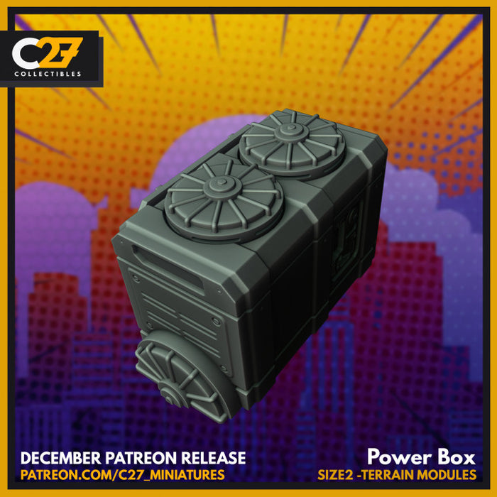 Promised Asteroid Power Box | Terrain | Sci-Fi Miniature | C27 Studio