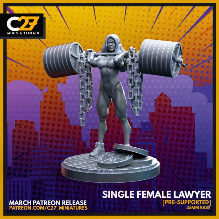 Single Female Lawyer | Heroes | Sci-Fi Miniature | C27 Studio