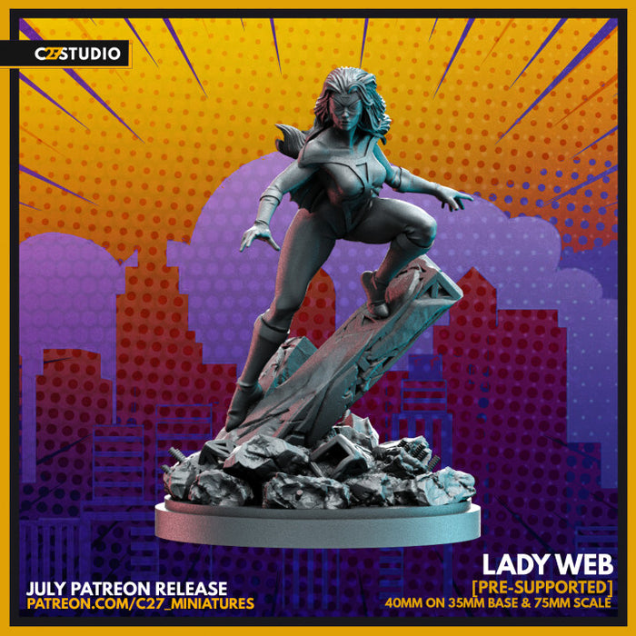 Lady Web | Heroes | Sci-Fi Miniature | C27 Studio