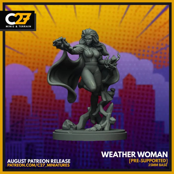 Weather Woman | Heroes | Sci-Fi Miniature | C27 Studio