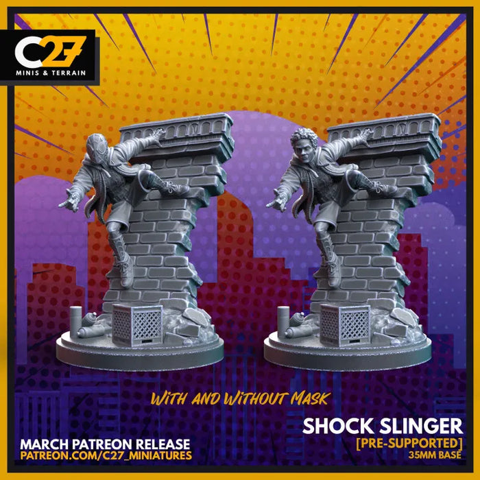 Shock Slinger w/Mask | Heroes | Sci-Fi Miniature | C27 Studio