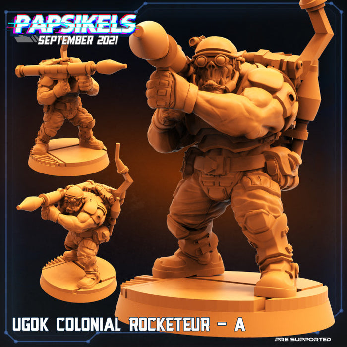 Ugok Rocketeur A | Cyberpunk | Sci-Fi Miniature | Papsikels