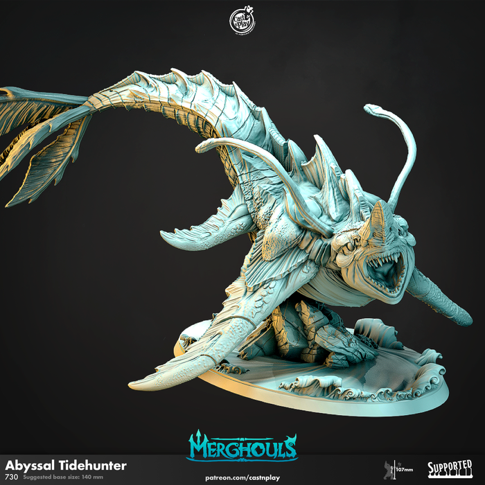 Abyssal Tidehunter | Merghouls | Fantasy Miniature | Cast n Play