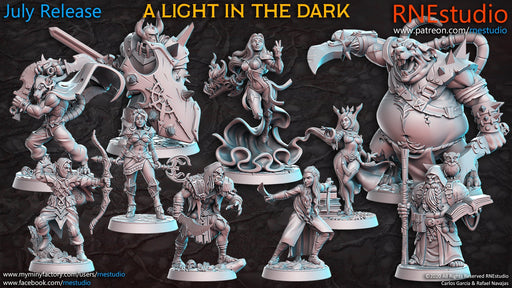 A Light in the Dark Miniatures (Full Set) | Fantasy Miniature | RN Estudio TabletopXtra