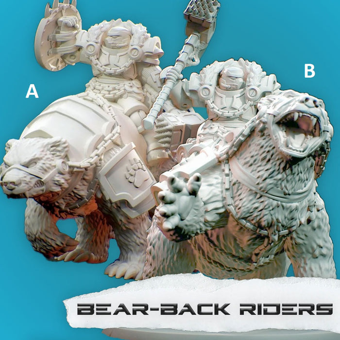 Bear Cavalry Squad | Space Bears | Grimdark Miniature | Tabletop Time
