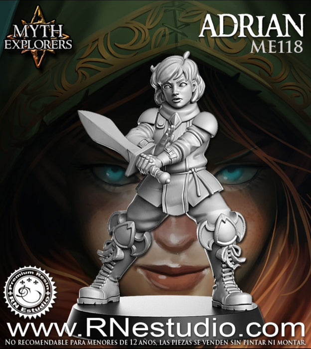 Adrian | Child Explorers | Fantasy Miniature | RN Estudio TabletopXtra