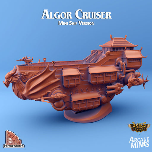 Algor Cruiser | Skies of Sordane | Fantasy Miniature | Arcane Minis TabletopXtra