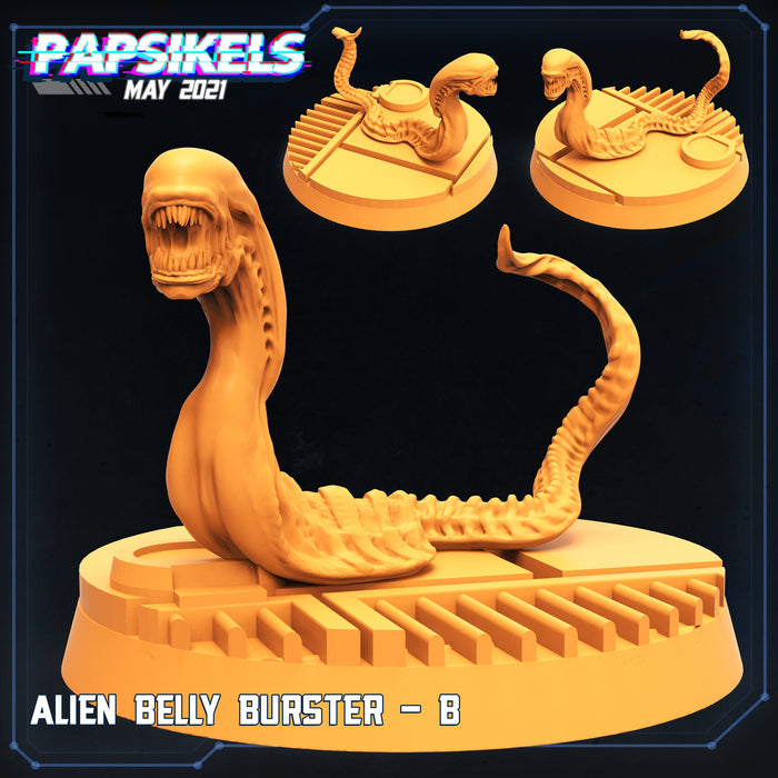 Alien Belly Burster B | Aliens Vs Humans | Sci-Fi Miniature | Papsikels TabletopXtra