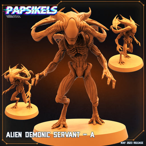 Alien Demonic Servant A | Star Entrance Into The Multi World | Sci-Fi Miniature | Papsikels TabletopXtra