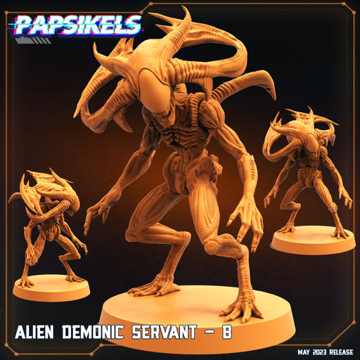 Alien Demonic Servant B | Star Entrance Into The Multi World | Sci-Fi Miniature | Papsikels TabletopXtra