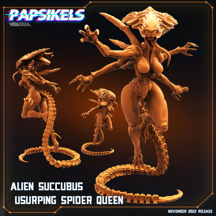 Alien Succubus Usurping Spider Queen | Sci-Fi Specials | Sci-Fi Miniature | Papsikels TabletopXtra