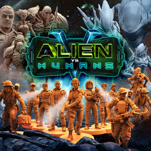 Aliens Vs Humans V Miniatures (Full Set) | Sci-Fi Miniature | Papsikels TabletopXtra