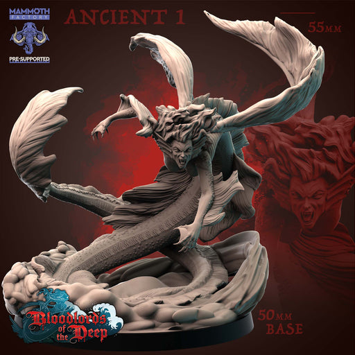 Ancient A | Blood Lords of the Deep | Fantasy Miniature | Mammoth Factory TabletopXtra