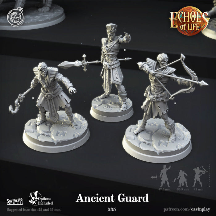 Ancient Guard A | Echoes of Life | Fantasy Miniature | Cast n Play TabletopXtra