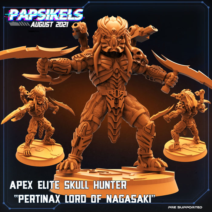 Apex Elite Skull Hunter Pertinax Lord of Nagasaki | Skull Hunters Vs Exterminators | Sci-Fi Miniature | Papsikels TabletopXtra