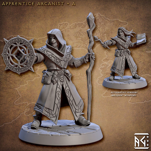 Apprentice Arcanist A (Alt) | Arcanist Guild | Fantasy Miniature | Artisan Guild TabletopXtra