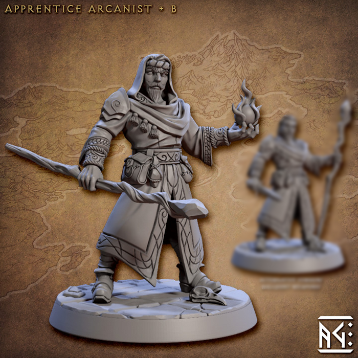 Apprentice Arcanist B | Arcanist Guild | Fantasy Miniature | Artisan Guild TabletopXtra