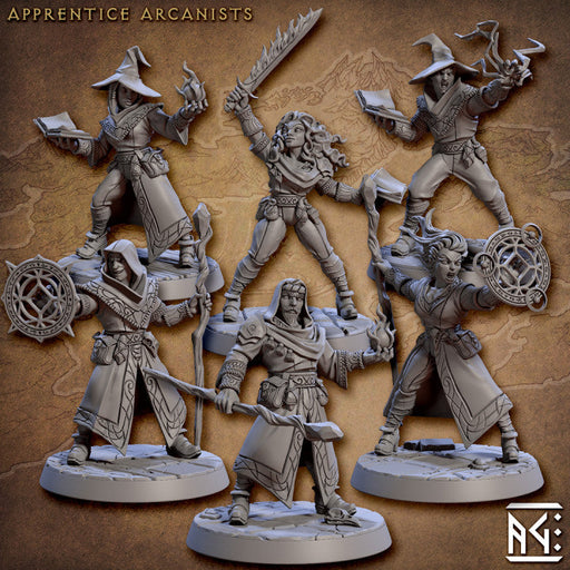 Apprentice Arcanist Miniatures | Arcanist Guild | Fantasy Miniature | Artisan Guild TabletopXtra