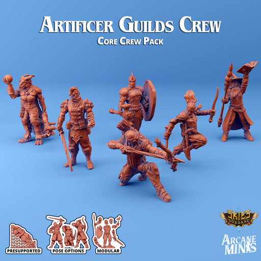 Artificer Guilds Crew | Skies of Sordane | Fantasy Miniature | Arcane Minis TabletopXtra