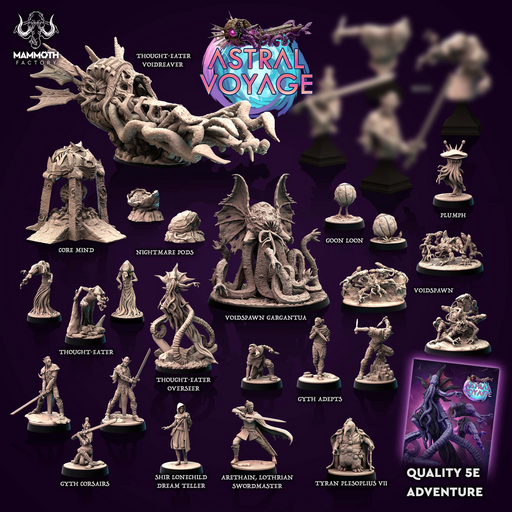 Astral Voyage Miniatures (Full Set) | Fantasy Miniature | Mammoth Factory TabletopXtra