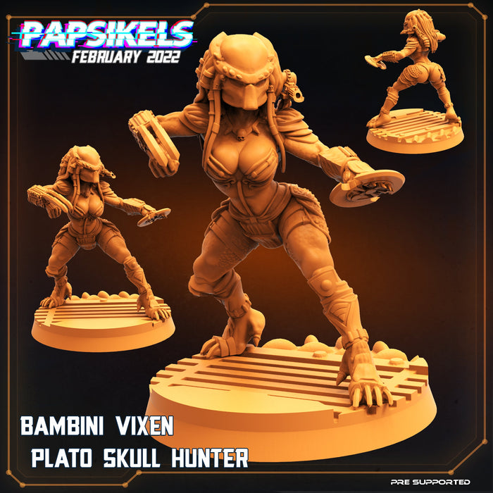 Bambini Vixen Plato | Aliens Vs Skull Hunters | Sci-Fi Miniature | Papsikels TabletopXtra