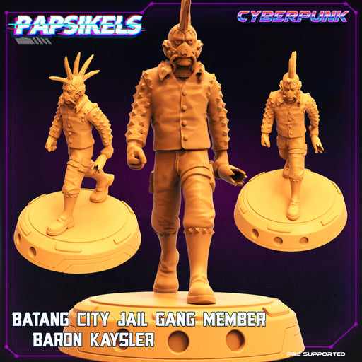 Baron Kaysler | Batang City Jail Gang | Sci-Fi Miniature | Papsikels TabletopXtra