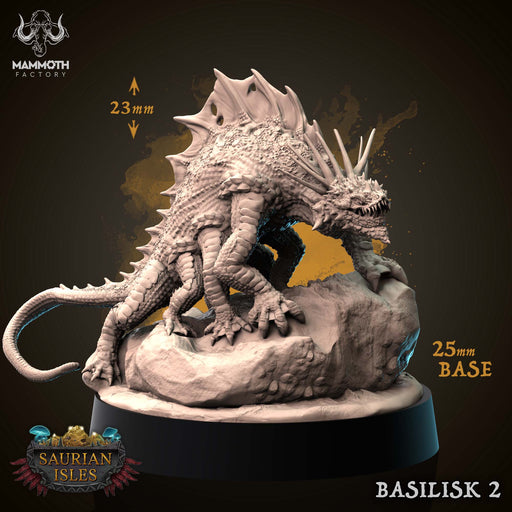 Basilisk B | Saurian Isle | Fantasy Miniature | Mammoth Factory TabletopXtra
