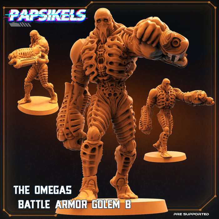 Battle Armour Golem B | Omegas Space Rambutan Expedition | Sci-Fi Miniature | Papsikels TabletopXtra