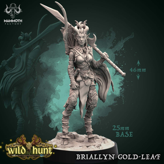Briallyn Gold-Leaf | Wild Hunt | Fantasy Miniature | Mammoth Factory TabletopXtra