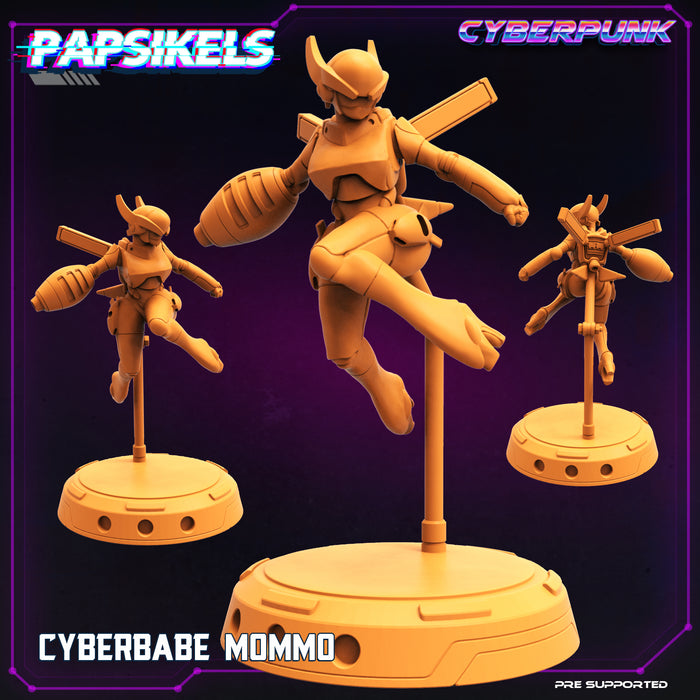 Cyberbabe Mommo | Cyberpunk | Sci-Fi Miniature | Papsikels