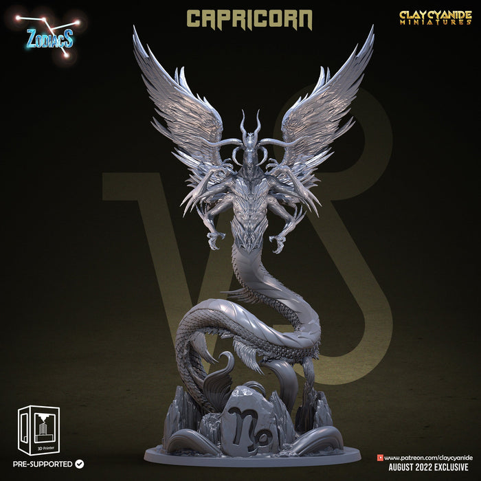 Capricorn | Zodiacs | Fantasy Miniature | Clay Cyanide TabletopXtra