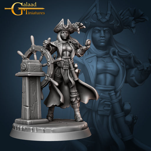 Captain (Helm) | Pirates Crew | Fantasy Miniature | Galaad Miniatures TabletopXtra