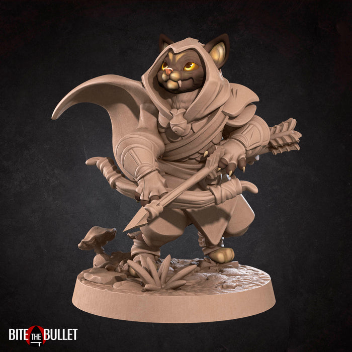 Cat Archer | Tabaxi | Fantasy Miniature | Bite the Bullet TabletopXtra