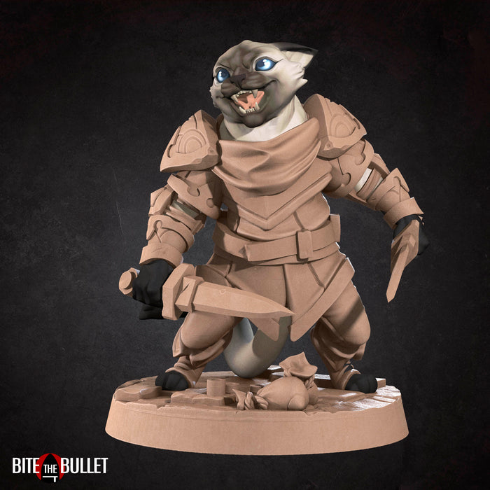 Cat Rogue | Tabaxi | Fantasy Miniature | Bite the Bullet TabletopXtra
