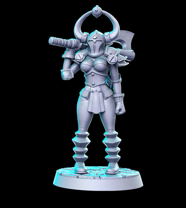 Chaos Warrior C w/Helmet | Heroine's Quest Vol 2 | Fantasy Miniature | RN Estudio TabletopXtra