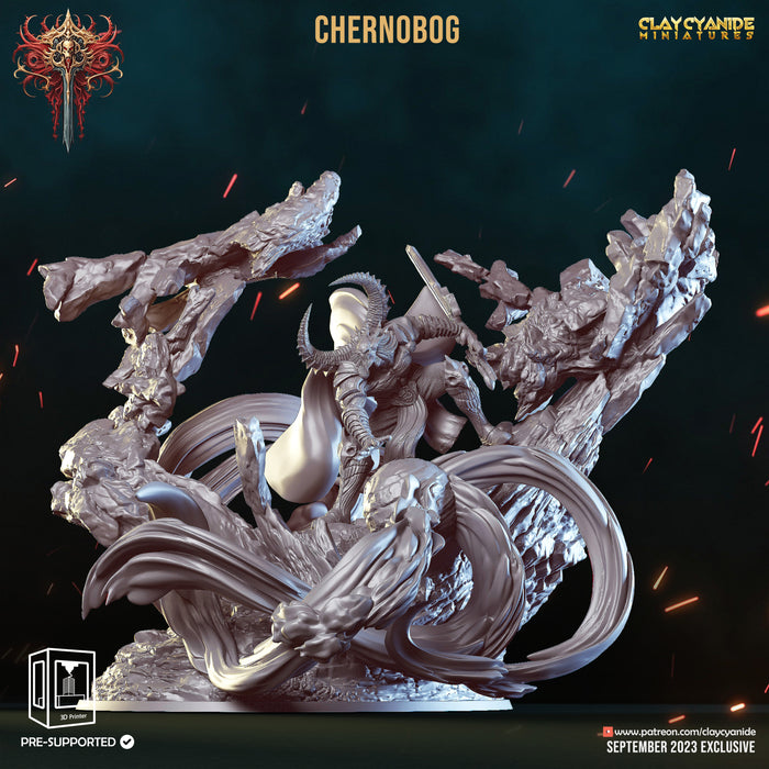 Wrath of Chernobog Miniatures (Full Set) | Fantasy Miniature | Clay Cyanide