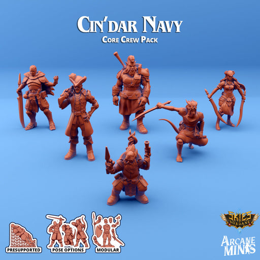 Cin'dar Navy (Core) | Skies of Sordane | Fantasy Miniature | Arcane Minis TabletopXtra