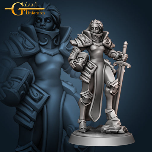 Cloak Knight D | Female Knights | Fantasy Miniature | Galaad Miniatures TabletopXtra