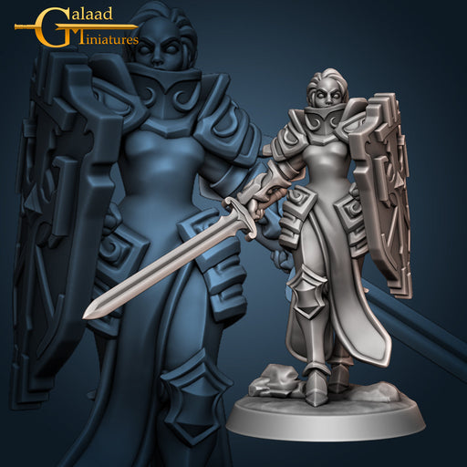 Cloak Knight G | Female Knights | Fantasy Miniature | Galaad Miniatures TabletopXtra