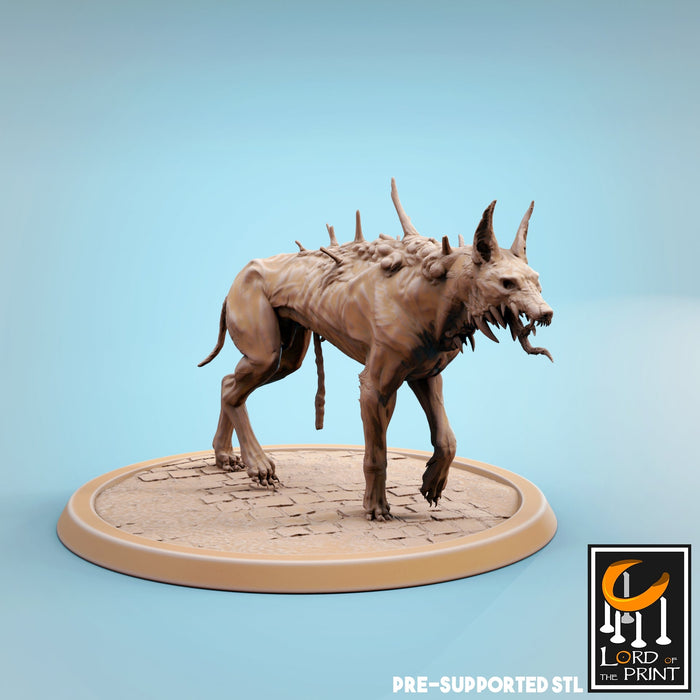 Corrupted Dog A | Fear the Old God | Fantasy Miniature | Lord of the Print TabletopXtra