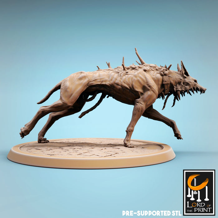 Corrupted Dog D | Fear the Old God | Fantasy Miniature | Lord of the Print TabletopXtra